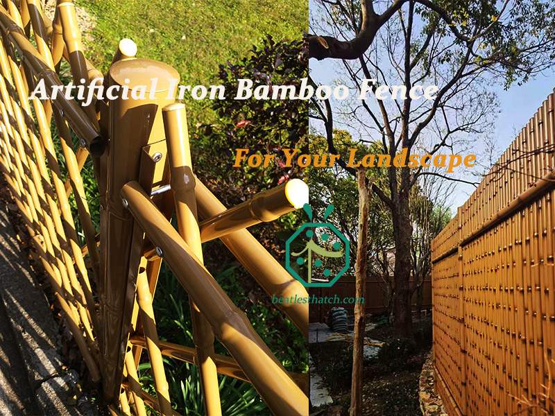 Bâton de bambou en fer pour la décoration de l'hôtel de villégiature