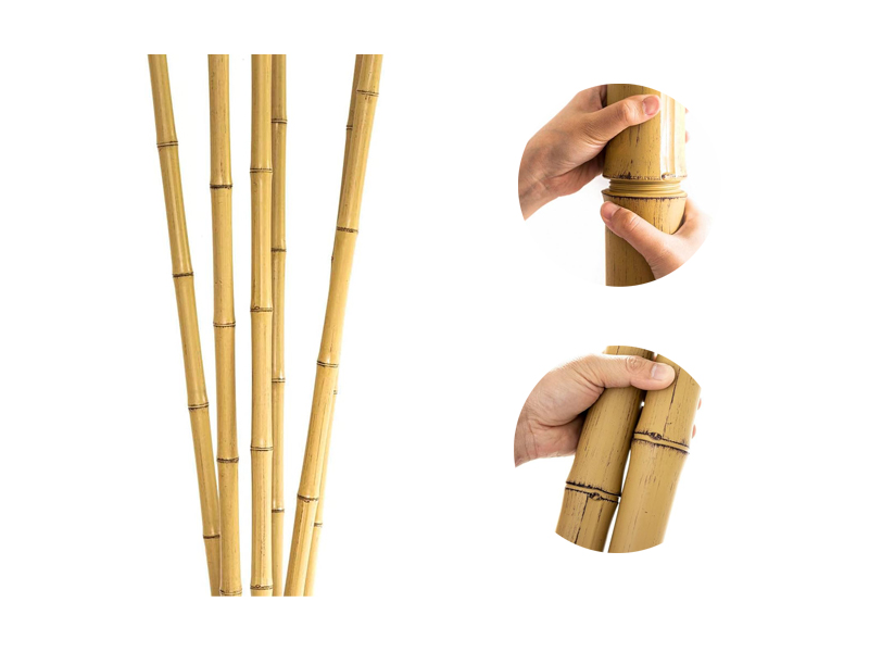 Décoration de bâtons de bambou simulés