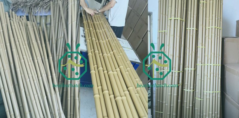 Produits en bâtons de bambou en plastique naturel