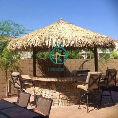 Synthetic Rattan Thatch Roof for Backyard Cottage Roof Decoration