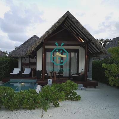 Distinctive Dive Center Windproof Fake Palm Leaf Thatch for Nipa Hut Roofing Refurnishment